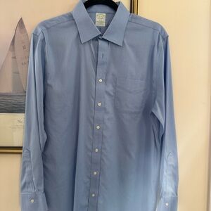 Brooks Brothers Explorer no-iron slim - Light Blue Dress Shirt